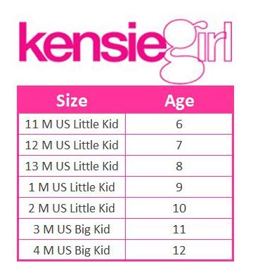 Botas KENSIE GIRL - Botas vaqueras occidentales para niñas (bebé/niña), talla 6 para niñas pequeñas, tachas negras