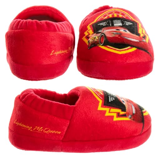 Pantuflas de Disney Cars: pantuflas de Rayo McQueen (para niños pequeños)