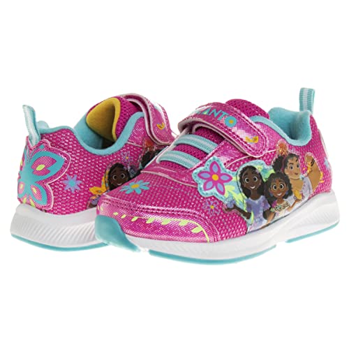 Disney Girls' Encanto Light Up Shoes - Mirabel LED Laceless Sneakers - (Size Toddler - Little Kids)