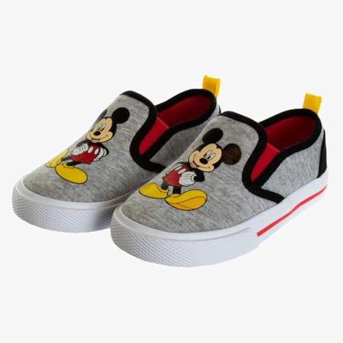 Mickey Mouse Characters Low top Slip-on Casual Fashion Tennis Boys Canvas Sneakers (Toddler - Little Kid)