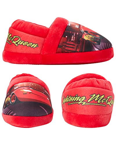 Pantuflas de Disney Cars: pantuflas de Rayo McQueen (para niños pequeños)