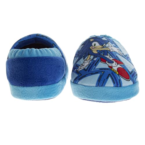 Pantuflas Josmo Sonic the Hedgehog - Zapatillas de casa para niños ligeras, afelpadas, cálidas, cómodas y suaves (para bebés y niños pequeños)