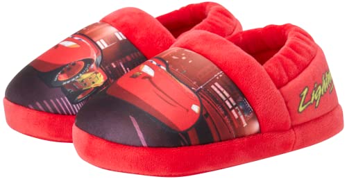 Pantuflas de Disney Cars: pantuflas de Rayo McQueen (para niños pequeños)