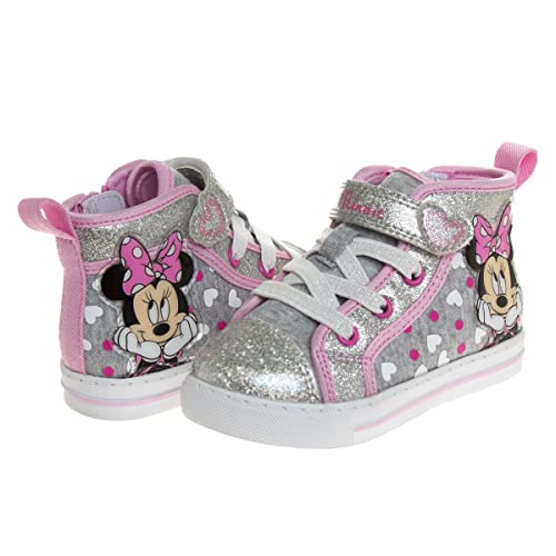 Disney Minnie Mouse Shoes Casual Canvas - Slip on Athletic Sneakers - (Toddler - Little Kids)