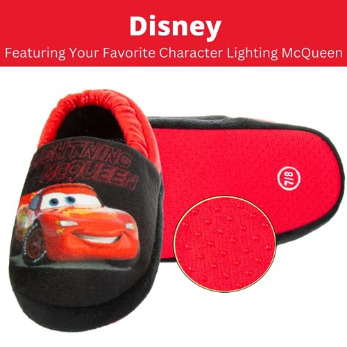 Pantuflas de Disney Cars: pantuflas de Rayo McQueen (para niños pequeños)