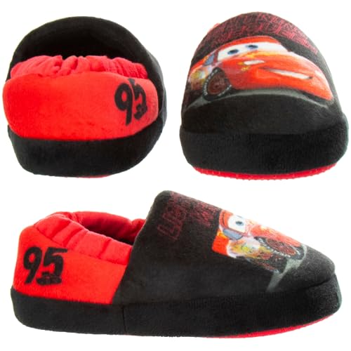 Pantuflas de Disney Cars: pantuflas de Rayo McQueen (para niños pequeños)