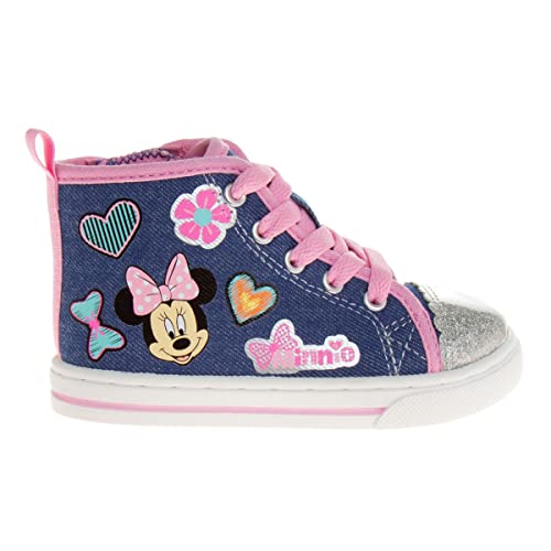 Disney Minnie Mouse Shoes Casual Canvas - Slip on Athletic Sneakers - (Toddler - Little Kids)