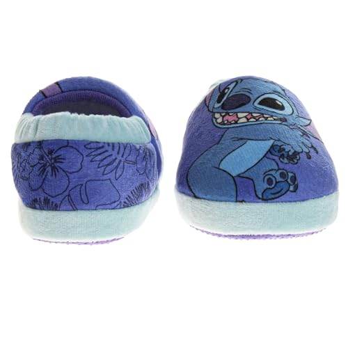 Disney Kids Lilo and Stitch Slippers for Girls - Stitch Plush Warm Soft Aline Comfy Lightweight House Shoes (toddler/little kid)