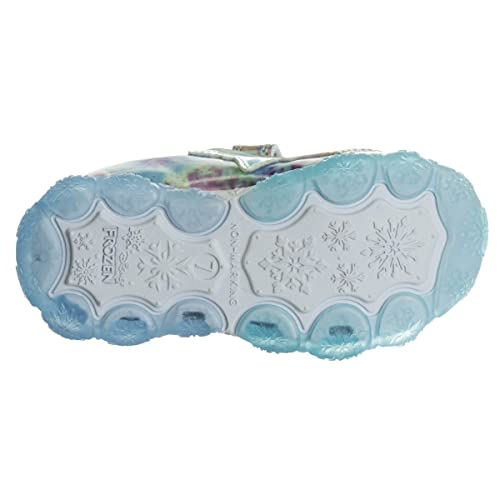 Zapatillas de deporte Frozen de Disney para niñas: zapatillas para correr sin cordones con luces (niña pequeña)