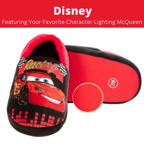 Pantuflas de Disney Cars: pantuflas de Rayo McQueen (para niños pequeños)