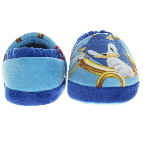 Pantuflas Josmo Sonic the Hedgehog - Zapatillas de casa para niños ligeras, afelpadas, cálidas, cómodas y suaves (para bebés y niños pequeños)