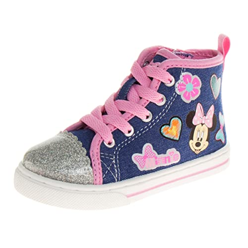 Disney Minnie Mouse Shoes Casual Canvas - Slip on Athletic Sneakers - (Toddler - Little Kids)