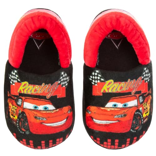 Pantuflas de Disney Cars: pantuflas de Rayo McQueen (para niños pequeños)