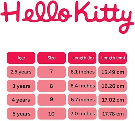 Hello Kitty Sneakers for Girls - Kids Lightweight Athletic Breathable Casual Shoes (Toddler - Little Kid)