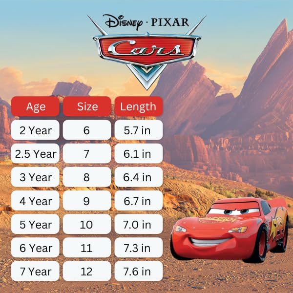 Zapatillas deportivas con luces LED de Disney Pixar Cars: zapatillas ligeras y transpirables de Lightning McQueen para niños (talla para niños pequeños)