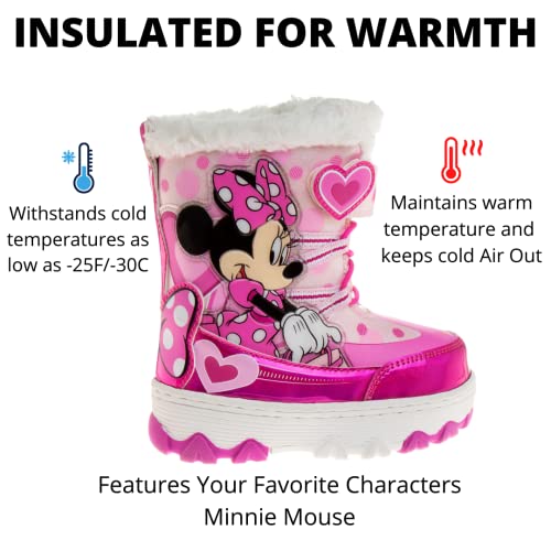 Botas de nieve resistentes al agua de Minnie Mouse (niño pequeño)