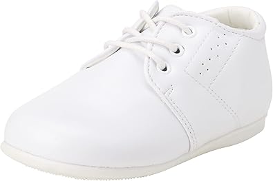 Zapatos de vestir para bebés Josmo para niños: zapatos Derby informales de cuero sintético para caminar (para bebés y niños pequeños), talla 3 para bebés, color negro