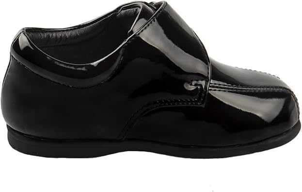 Zapato de vestir para caminar para niño Josmo (bebé, niño pequeño), talla 3 para bebé, hebilla negra