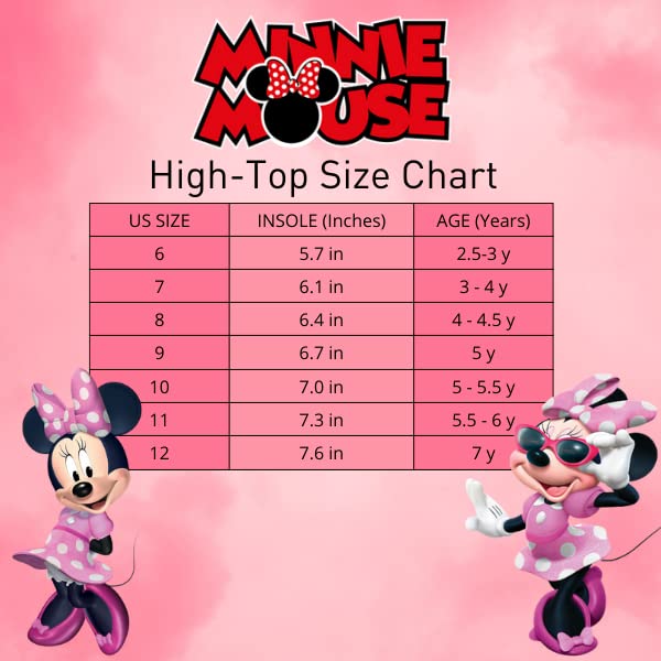 Zapatillas deportivas informales de lona con diseño de Minnie Mouse de Disney (para niños pequeños)