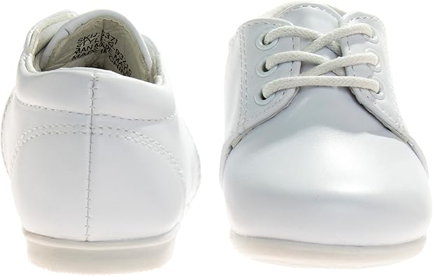 Zapatos de vestir para bebés Josmo para niños: zapatos Derby informales de cuero sintético para caminar (para bebés y niños pequeños), talla 3 para bebés, color negro