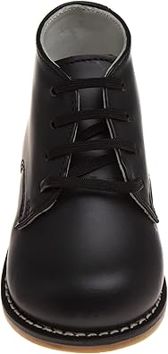 Zapatos para caminar para bebés Josmo Logan: zapatos para bebés cómodos y antideslizantes, botas para primeros pasos, color negro (talla mediana, para bebés)