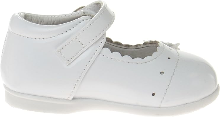 Zapatos planos Mary Jane sin cordones para niñas de Josmo Baby - Zapatos formales de vestir para bebés recién nacidos - Uniforme escolar - Negro (talla 3 para bebés)