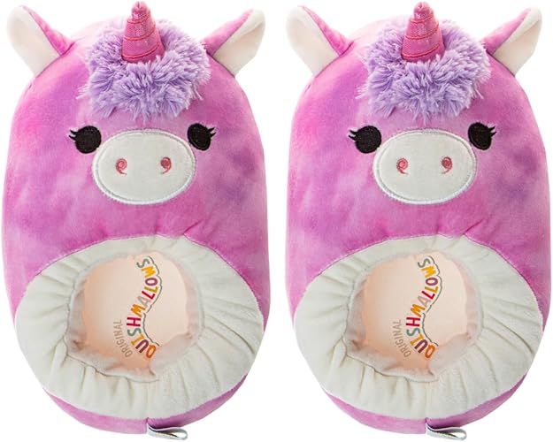 Pantuflas Squishmallows Fifi the Fox: pantuflas de felpa ligeras, cálidas, cómodas y suaves para hombre y mujer. Fifi the Fox (niño pequeño, niño grande y adulto)