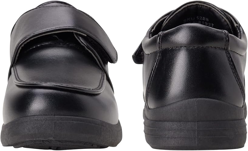 Zapatos de vestir para niños Josmo - Zapatos Derby de uniforme escolar Mocasines (para niños pequeños/niños), talla 5 para niños pequeños, hebilla negra