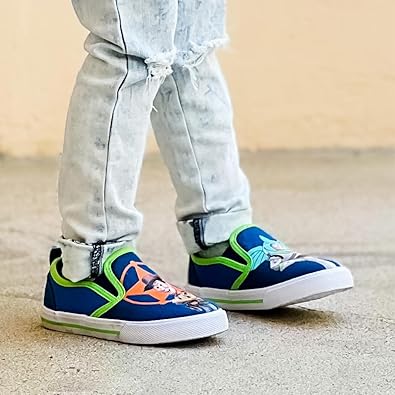 Zapatillas de lona para niños de corte bajo, informales, sin cordones y con personajes de Toy Story (para niños pequeños y bebés)