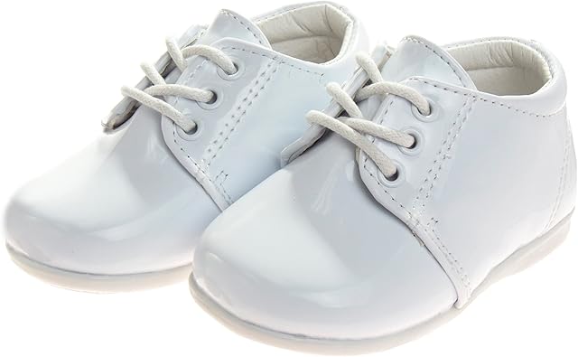 Zapatos de vestir para bebés Josmo para niños: zapatos Derby informales de cuero sintético para caminar (para bebés y niños pequeños), talla 3 para bebés, color negro