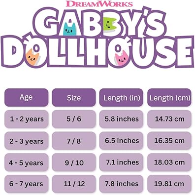 Gabby's Dollhouse slippers for Kids Girls - Gabbys indoor cute house shoes Lightweight Warm Comfort plush fuzzy Kitty Cat slipper (sizes toddler/little kid)