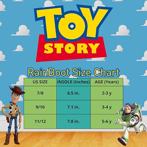 Botas de lluvia impermeables con asa fácil de tirar de Toy Story (para niños pequeños)