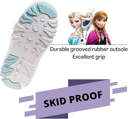 Disney Girls’ Frozen Boots – Elsa and Anna Fur Trim Snow Boots (Toddler/Little Kid)