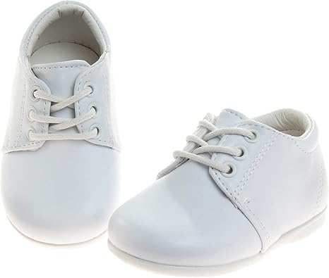 Zapatos de vestir para bebés Josmo para niños: zapatos Derby informales de cuero sintético para caminar (para bebés y niños pequeños), talla 3 para bebés, color negro