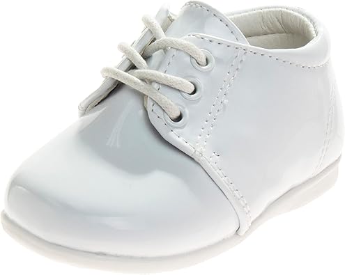 Zapatos de vestir para bebés Josmo para niños: zapatos Derby informales de cuero sintético para caminar (para bebés y niños pequeños), talla 3 para bebés, color negro