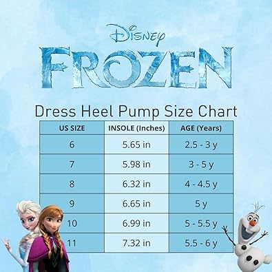 Disney Frozen Shoes - Girls Mary Jane Flat Pump Strap with Bow - Character Princess Dress up Costume Flower School Party Slip on - Toddler/Little Kid