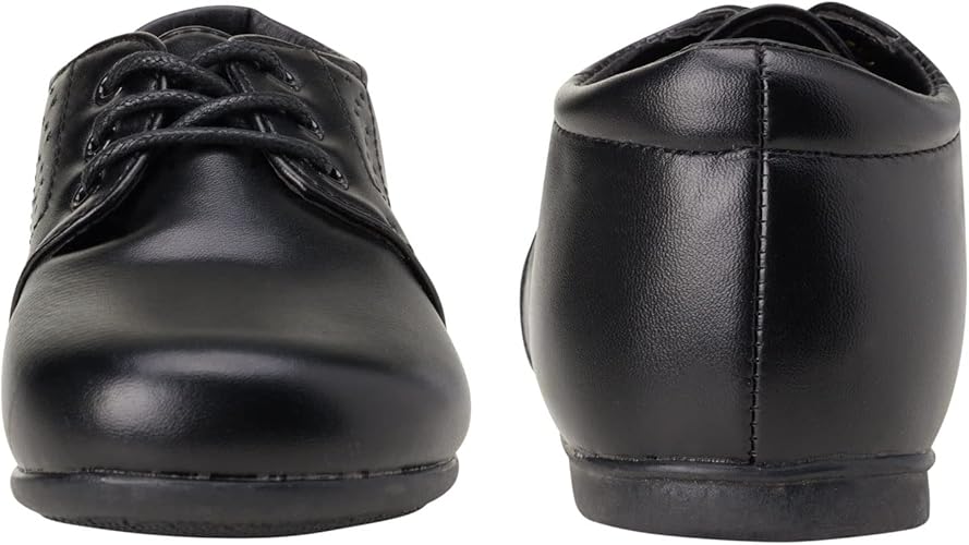 Zapatos de vestir para bebés Josmo para niños: zapatos Derby informales de cuero sintético para caminar (para bebés y niños pequeños), talla 3 para bebés, color negro