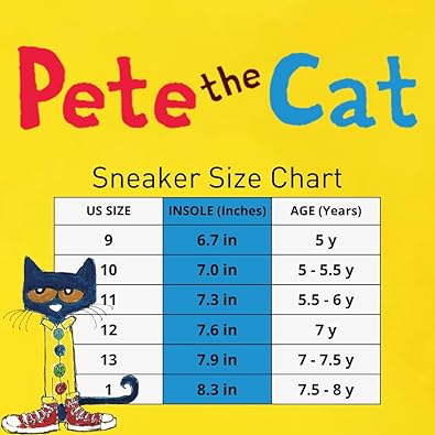 Zapatillas de deporte Pete The Cat para niño de Josmo (niño pequeño)