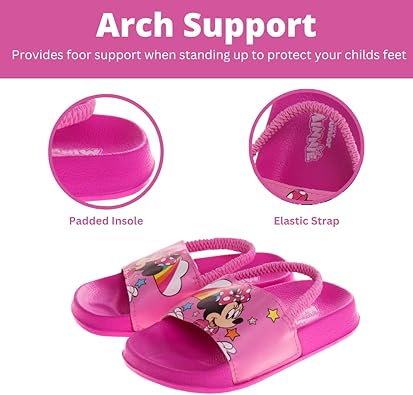 Disney Minnie Mouse Slides Beach Backstrap Slip-on Sandal (Toddler - Little Kid)