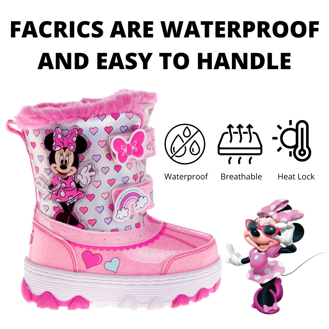 Botas de nieve resistentes al agua de Minnie Mouse (niño pequeño)