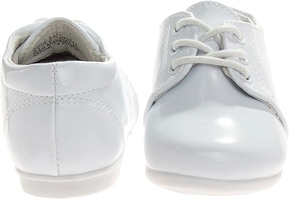 Zapatos de vestir para bebés Josmo para niños: zapatos Derby informales de cuero sintético para caminar (para bebés y niños pequeños), talla 3 para bebés, color negro