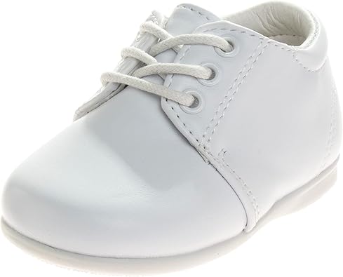 Zapatos de vestir para bebés Josmo para niños: zapatos Derby informales de cuero sintético para caminar (para bebés y niños pequeños), talla 3 para bebés, color negro