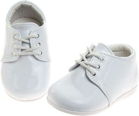 Zapatos de vestir para bebés Josmo para niños: zapatos Derby informales de cuero sintético para caminar (para bebés y niños pequeños), talla 3 para bebés, color negro