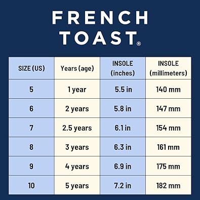 French Toast Boy Sneakers Laceless - Toddlers Athletic Casual Kids Canvas Shoes (Size 5-10 Toddler)