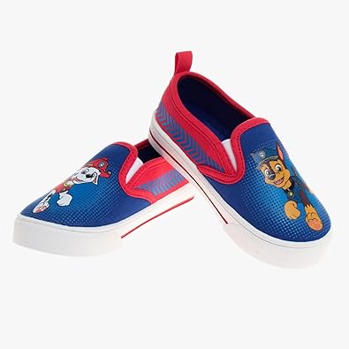 Paw Patrol Characters Low top Slip-on Casual Fashion Tennis Boys Canvas Sneakers (Toddler - Little Kid)