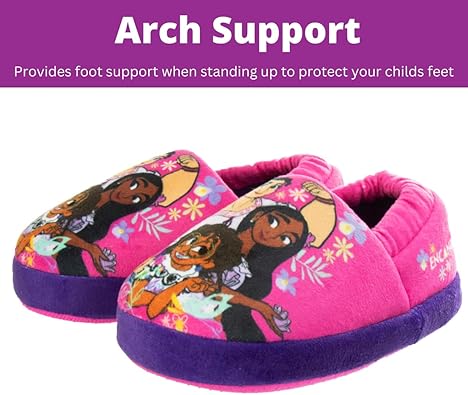 Disney Girl Encanto Slippers - Plush Lightweight Warm Comfort Soft Aline Girls toddler House Slippers - (Toddler - Little Kid)