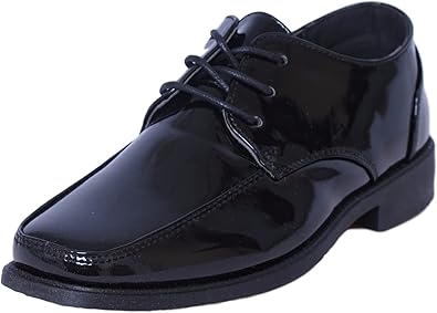 Josmo Boys Dress Shoes - Classic Laceup Oxford Casual Dress Formal Shoes - Black (Toddler/Little Kid 7-13/Big Kid 1-6)