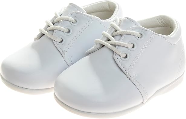 Zapatos de vestir para bebés Josmo para niños: zapatos Derby informales de cuero sintético para caminar (para bebés y niños pequeños), talla 3 para bebés, color negro