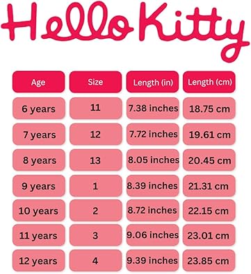 Hello Kitty Sneakers for Girls - Kids Lightweight Athletic Breathable Casual Shoes (Little Kid - Big Kid)