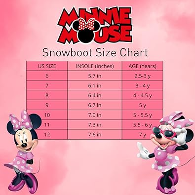 Botas de nieve resistentes al agua de Minnie Mouse (niño pequeño)